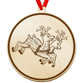 Wooden bauble for the Christmas tree