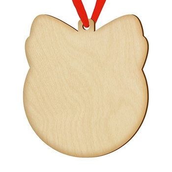 Wooden bauble for the Christmas tree