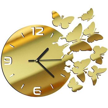  WALL CLOCK EFFECT BUTTERFLY BUTTERFLIES