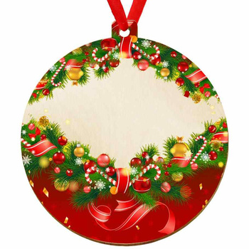 Wooden bauble for the Christmas tree