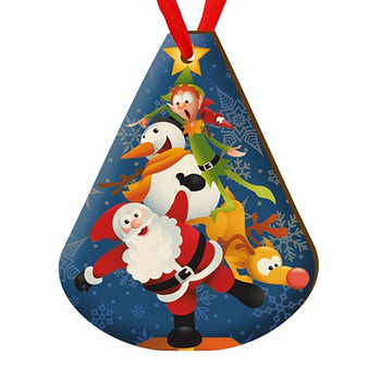 Wooden bauble for the Christmas tree