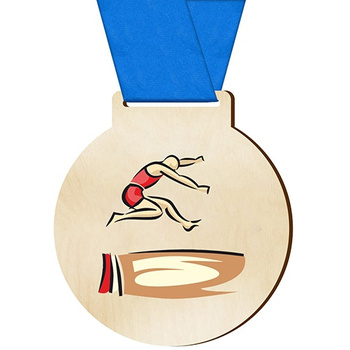 Sports medal long jump for athlete