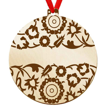 Wooden bauble for the Christmas tree