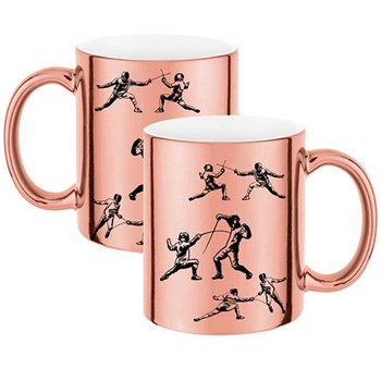 Fencing mug for a fencer