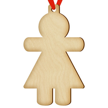 Wooden bauble for the Christmas tree