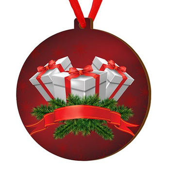 Wooden bauble for the Christmas tree