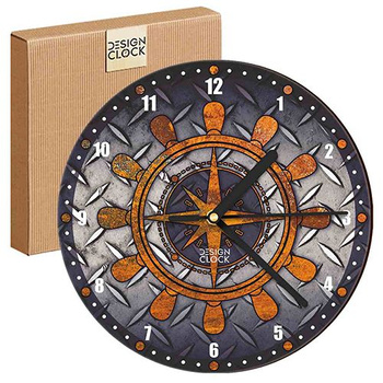 WALL CLOCK WOODEN IRON