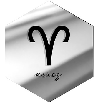  MIRROR DECORATIVE PANEL FOR THE WALL HEXAGON 