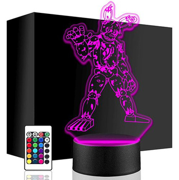  LED NIGHT LAMP FNAF 3D COMPUTER GAME + REMOTE 