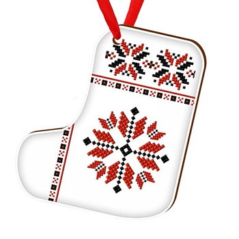 Wooden bauble for the Christmas tree