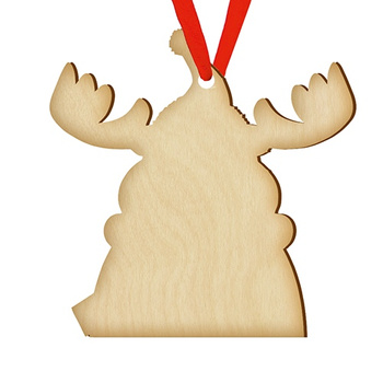 Wooden bauble for the Christmas tree