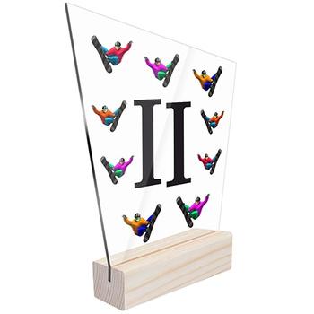 2nd place Sports statuette snowboard for a snowboarder