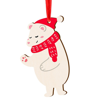 Wooden bauble for the Christmas tree