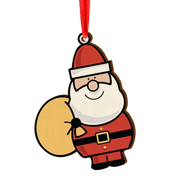 Wooden bauble for the Christmas tree