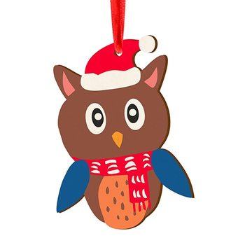 Wooden bauble for the Christmas tree