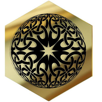  MIRROR DECORATIVE PANEL FOR THE WALL HEXAGON 