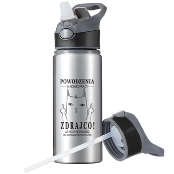 MUG SPORTS BOTTLE WATER BOTTLE WITH STRAW WITH HANDLE SURVIVAL 