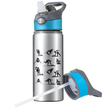 MUG SPORTS BOTTLE WATER BOTTLE WITH STRAW WITH HANDLE SURVIVAL 