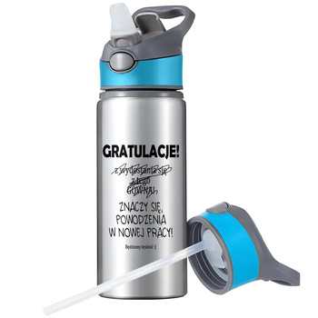 MUG SPORTS BOTTLE WATER BOTTLE WITH STRAW WITH HANDLE SURVIVAL 