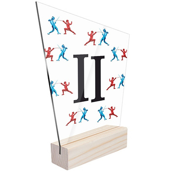 2nd place Sports fencing statuette for a fencer