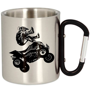 METAL TOURIST QUAD MUG WITH CARABINER