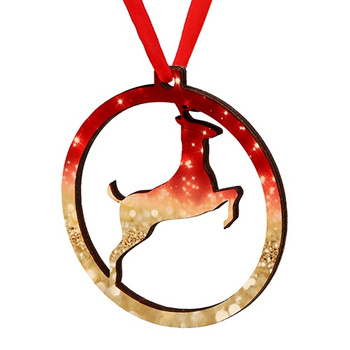 Wooden bauble for the Christmas tree