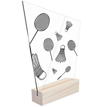 Sports statuette badminton