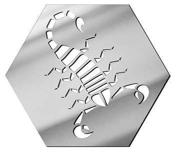  MIRROR DECORATIVE PANEL FOR THE WALL HEXAGON 