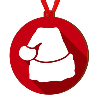 Wooden bauble for the Christmas tree