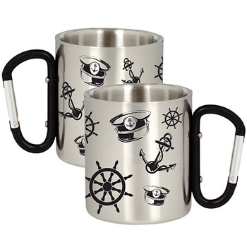 METAL MUG FOR A SAILOR SAILING