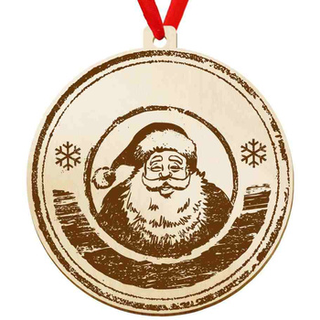 Wooden bauble for the Christmas tree