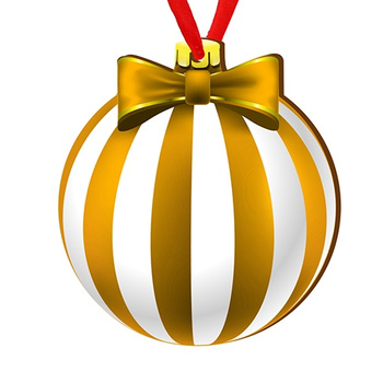 Wooden bauble for the Christmas tree