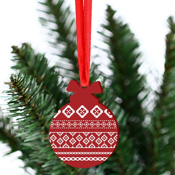 Acrylic bauble for the Christmas tree