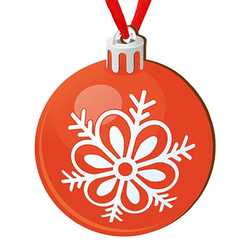 Wooden bauble for the Christmas tree