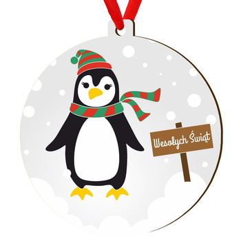 Wooden bauble for the Christmas tree