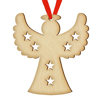 Wooden bauble for the Christmas tree