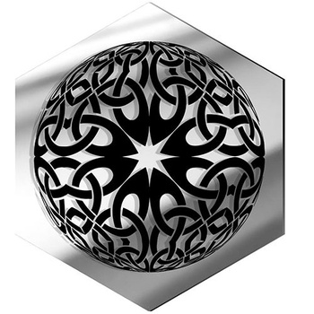  MIRROR DECORATIVE PANEL FOR THE WALL HEXAGON 