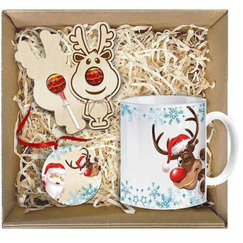 BASKET GIFT SET FOR SANTA'S DAY CHRISTMAS GIFT CHRISTMAS TREE CHRISTMAS BOX