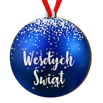 Wooden bauble for the Christmas tree