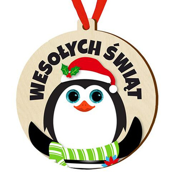 Wooden bauble for the Christmas tree