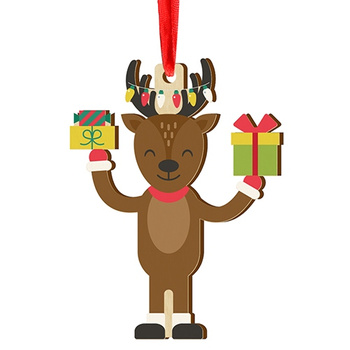 Wooden bauble for the Christmas tree