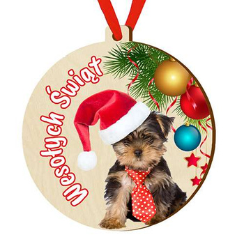 Wooden bauble for the Christmas tree