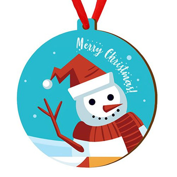 Wooden bauble for the Christmas tree