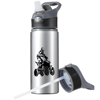 MUG SPORTS BOTTLE WATER BOTTLE WITH STRAW WITH HANDLE SURVIVAL 
