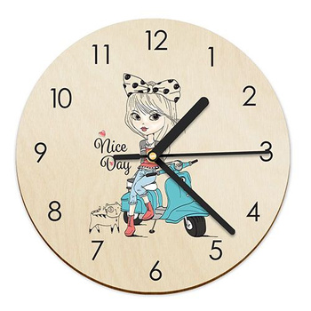 WOODEN WALL CLOCK FOR CHILDREN