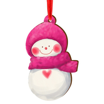 Wooden bauble for the Christmas tree