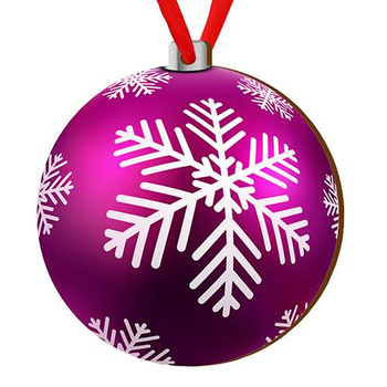 Wooden bauble for the Christmas tree