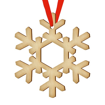 Wooden bauble for the Christmas tree