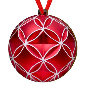 Wooden bauble for the Christmas tree