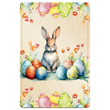 WOODEN CHRISTMAS CARD FOR EASTER